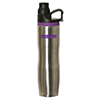 WB9317-C
	-SUB-MARCOTE 591 ML. (20 FL. OZ.) STAINLESS STEEL BOTTLE-Purple Silicone band